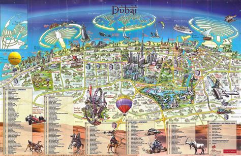 A map with Dubai marked on it